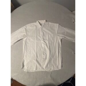 Ben Silver Dress Shirt Mens 17.5-35 White Excellent Fine Shirting Canada Button